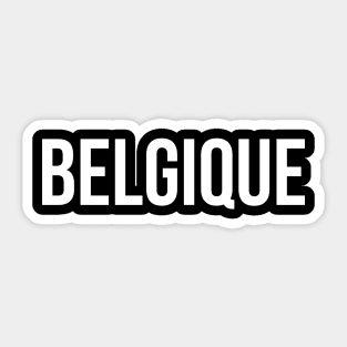 Belgique Sticker